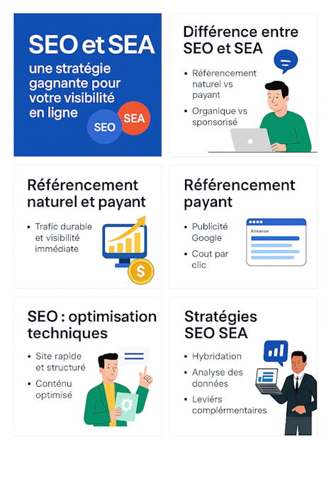 Les stratégies SEO SEA vous permettent de couvrir tout le spectre de l’acquisition