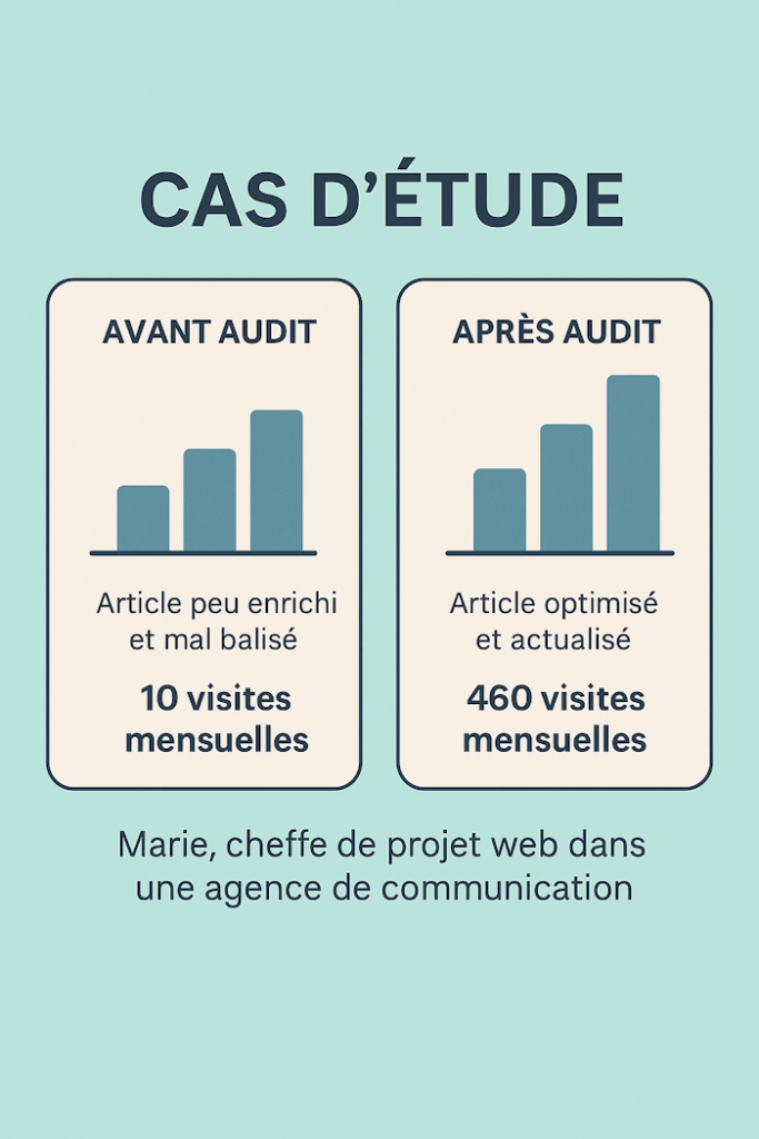 un mini cas d'étude d'articles SEO