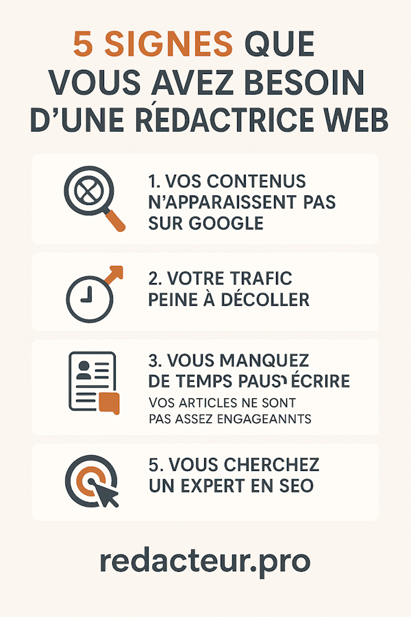 5 signes que vous avez besoin d'une rédactrice web freelance