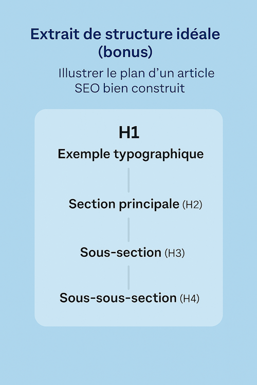 voici comment structurer un article seo