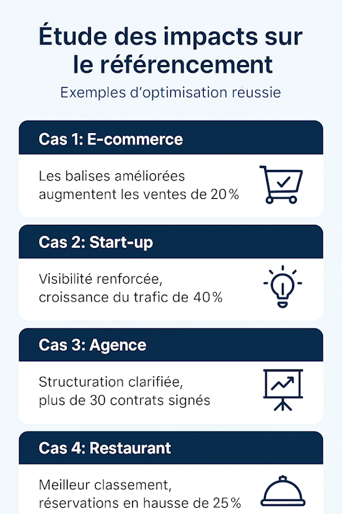 Des études de cas avec une meilleure performance avec la balise H1